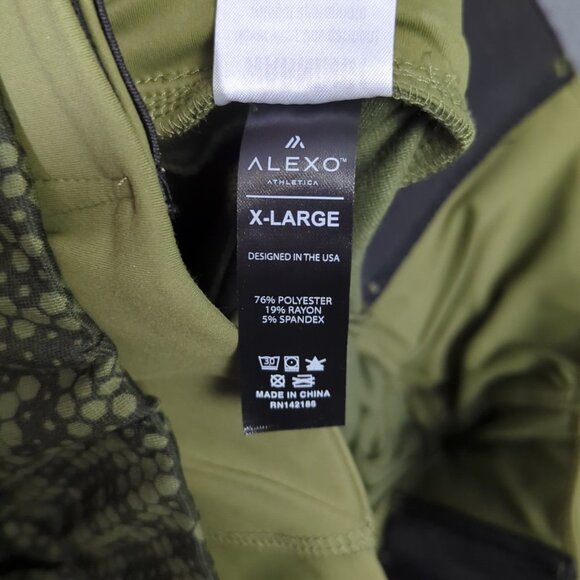 Alexo Athletica Pants Men's XL Green Hex Camo Concealed Carry Performance Jogger - Picture 13 of 15